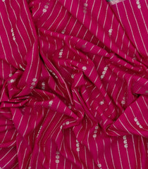 Magenta Woven Art Crepe  Saree With Zari Stripes & Contrast Border-BL5131