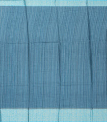 Steel Blue Woven Synthetic Manipuri Silk Saree With Printed Motifs-BL3676