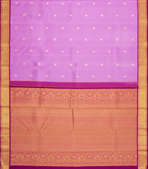 BubbleGum Pink Handloom Korvai Kanchipuram Silk Saree With Annam Kanchipuram Butta Silk Sarees-KA16569