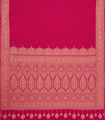 Pink Handloom Banarasi Khaddi Georgette Silk Saree With Zari Border-BE1862