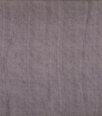 Lavender Printed Synthetic Tussar With Contrast Zari Border-SY0280