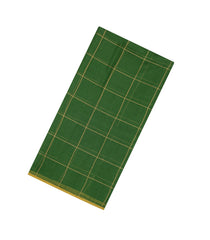 Green Woven Kota Silk Saree With Zari Checks -KO1051