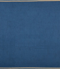 Navy Blue Printed Synthetic Dola Silk Saree With Zari Border-SY0256