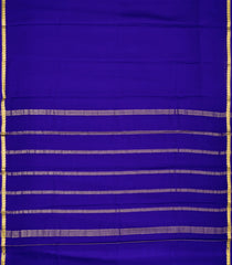 Violet Mysore Crepe Silk Saree With Mango Motif Border