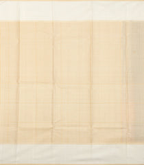 Black & Rust Handloom Korvai Kanchipuram Silk Saree With Stripes-KA14717