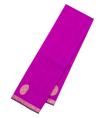 Magenta Handloom Kanchipuram Silk Saree With Zari Buttas-KA16059