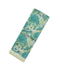 Cardamom Green Woven Tussar Silk Saree With Printed Floral Motifs-TU2921