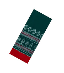 Bottle Green Handloom Orissa Cotton Saree With Ikat Motifs-OR0887