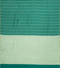 Sea Green Woven Banarasi Khaddi Georgette Silk Saree With Stripes-BE1944