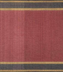 Maroon Handloom Kanchi Cotton Saree With Zari Buttas-KC1854