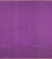 Dark Magenta Handloom Kanchipuram Silk Saree With Stripes & Buttas-KA16411