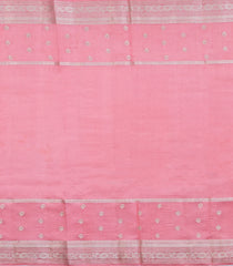 Red Woven Banarasi Poona Silk Saree With Checks & Buttas-BP1017