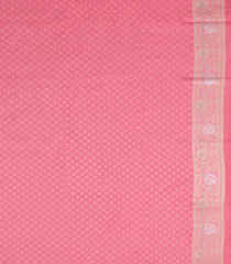 Grey Woven Aura Saree With Zari Buttas & Contrast Border With Jhalar-BL6023