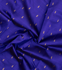 Dark Blue Handloom Korvai Kanchipuram Silk Saree With Lord Ram Motifs-KA15888