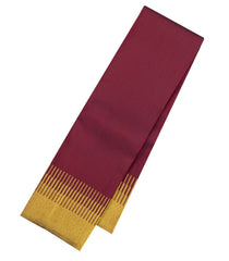 Maroon Handloom Kanchipuram Silk Saree With Combtooth Border-KA16184