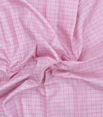 Baby Pink Handloom Kanchipuram Silk Saree With Checks & Buttas-KA16176