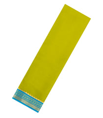 Light Green Woven Mysore Silk Saree With Contrast Zari Border-MS3817