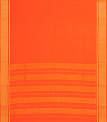 Orange Woven Mysore Silk Saree With Zari Motifs-MS3661