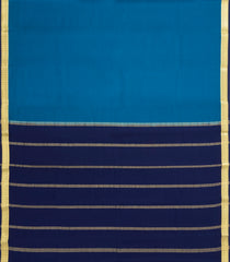 Sky Blue Woven Mysore Silk Saree With Contrast Border-MS3671