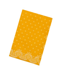 Mustard Woven Synthetic Viscose Saree With Floral Motifs-BL4728