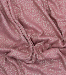 Dusty Pink Woven Mysore Silk Saree With Floral Motifs-MS3530