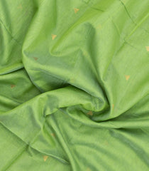 Cardamom Green Handloom Maheswari Silk Cotton Saree With Floral Buttas-SC4911