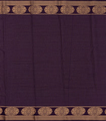 Cyan Woven Art Crepe  Saree With Zari Checks & Contrast Border-BL5127