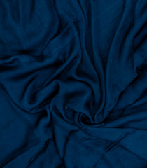 Navy Blue Woven Pure Modal Silk Saree With Zari Pallu-PS0754