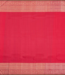 Red Handloom Kanchipuram Silk Saree With Floral Zari Motifs-KA16141