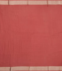 Dusty Peach Woven Mysore Silk Saree With Floral Motifs-MS3522