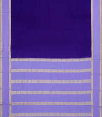 Purple Woven Mysore Silk Saree With Contrast Zari Border-MS3620