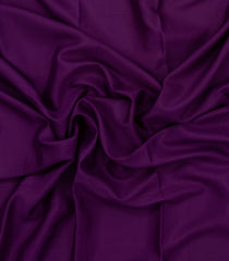 Dark Purple Woven Mysore Silk Saree With Zari Border-MS3652