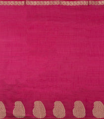 Magenta Woven Art Tussar Silk Saree With Mango Buttas-SY0549
