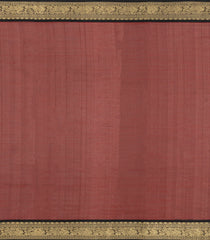 Maroon Handloom Silk Cotton Saree With Checks-SC4301
