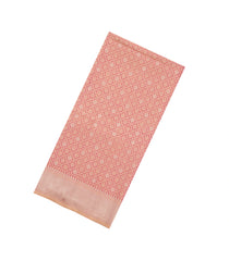 Baby Pink Woven Art Dupion Saree With Floral Zari Motifs-BL5967