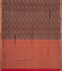 Maroon Woven Mysore Silk Saree With Elephant Motifs-MS3087