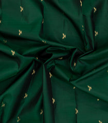 Dark Green Woven Pure Silk Saree With Zari Buttas-KA15627
