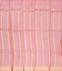 Light Peach Handloom Banarasi Tissue Silk Saree With Floral Motifs-BE1531