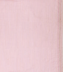 Baby Pink Embroidered Synthetic Linen Saree With Elephant Motifs-SY0565