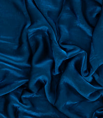 Navy Blue Synthetic Fendy Saree With Embroidered Border-BL5447