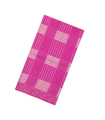Pink Woven Art Bhagalpur Cotton Saree With Thread & Zari Checks-SY0273