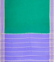 Green Woven Mysore Silk Saree With Contrast Border-MS3846