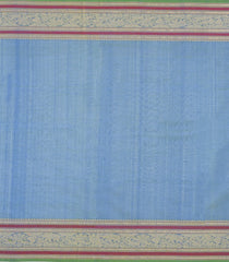 Sky Blue Handloom Silk Cotton Saree With Buttas-SC4816