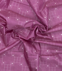 Dusty Pink Woven Art Bhagalpur Cotton Saree With Thread & Zari Stripes-SY0271