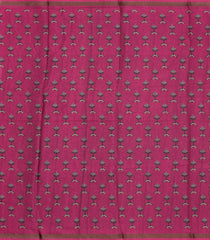 Pink Printed Art Linen Saree With Zari Border-BL6030