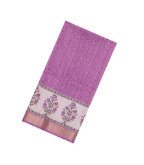 Pink Printed Synthetic Tussar Silk Saree With Zari Border-SY0020