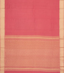 Peach Woven Mysore Silk Saree With Zari Border-MS3392