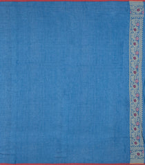 Light Blue Handloom Banarasi Jamdhani Saree With Meena Floral Motifs-BE1899