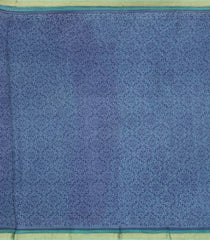 Aquamarine Woven Pure Silk Saree With Printed Floral Motifs-PS0665