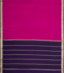 Magenta Woven Mysore Silk Saree With Contrast Border-MS3743